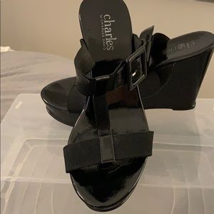 Charles David wedge sandals